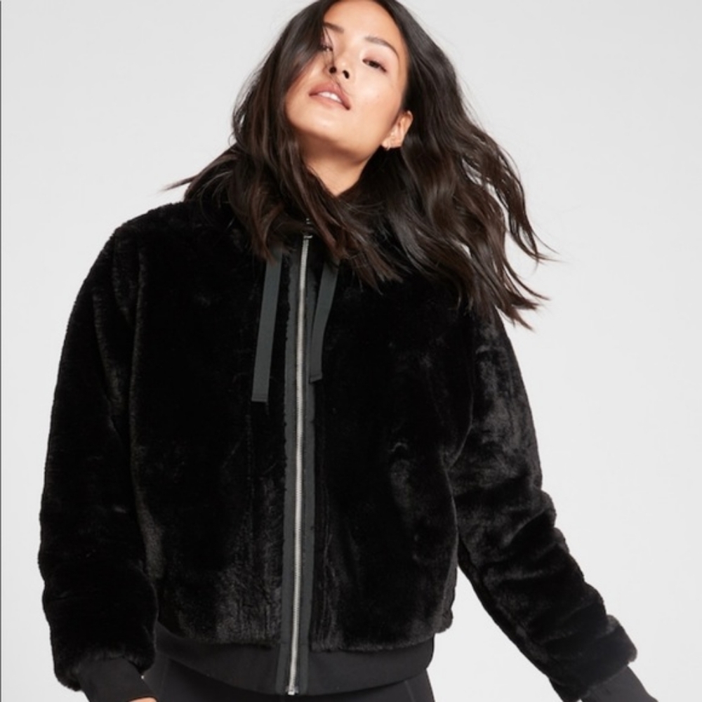 (SOLD) Athleta Faux Fur Ritual Jacket